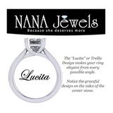 NANA Jewels 1.00-4.00ct Lucita Round Cut Solitaire Wedding Engagement Ring Series, 10K Gold w/Cubic Zirconia Simulated Diamond(A)
