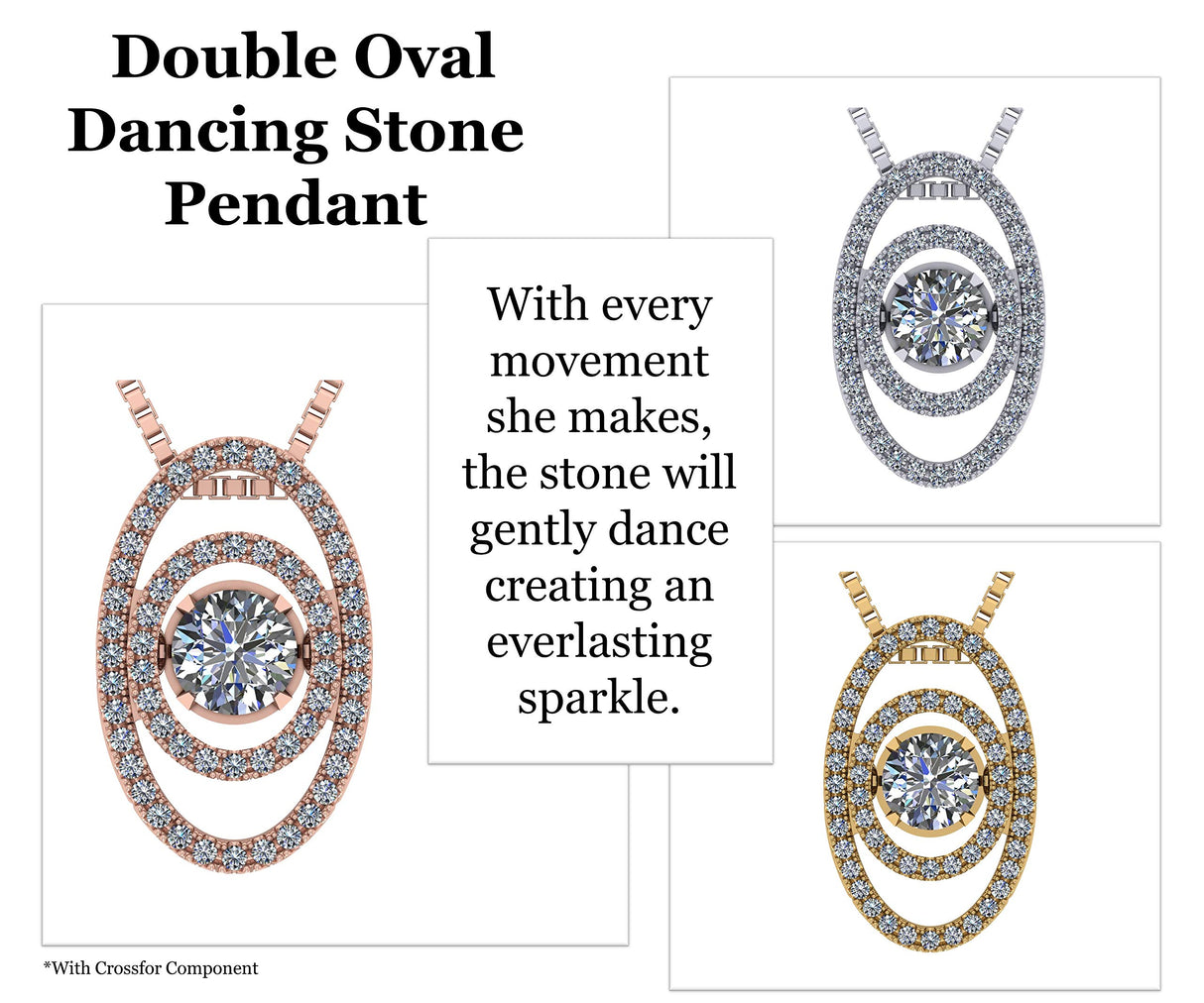 Double square dancing gemstone necklace on display.