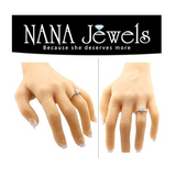 NANA Jewels 1.00-4.00ct Lucita Cushion & Princess Cut Solitaire Wedding Engagement Ring Series, 10K Gold w/Cubic Zirconia Simulated Diamond(B)