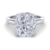 VOUS 3 carat Simulated Diamond Solitaire Engagement Rings Assorted shapes in Solid Sterling Silver & CZ
