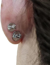 Central Diamond Center Oversized Earring Backs –4 Pairs 7mm & 8.2mm Universal Replacement Hypoallergenic