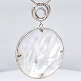 Central Diamond Center Sterling Silver Tree of Life Pendant Necklace or Earrings with CZ and Mother of Pearl – Gift for Women