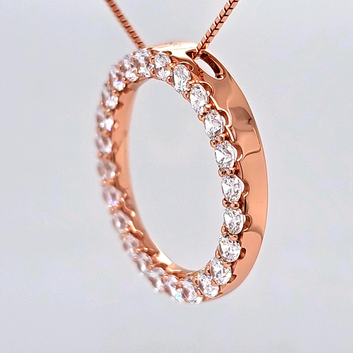 Central Diamond Center Sterling Silver Circle of Life Pendant Necklace – 5.00 Carat Cubic Zirconia (27 Stones, 3.50mm Each) – 925 Silver, 5g – Eternal Love Jewelry for Women