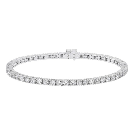 Simulated Diamond Tennis Bracelet, Pure Brilliance Zirconia, Sterling Silver 5.0ct, 7.50ct, 10ct, 17.50ct, 22ct
