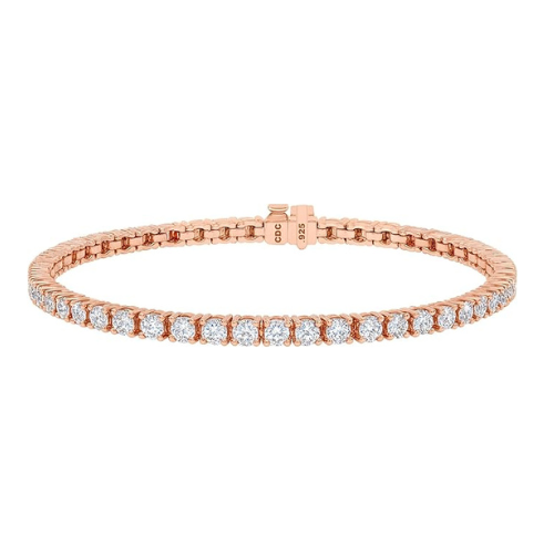 Simulated Diamond Tennis Bracelet, Pure Brilliance Zirconia, Sterling Silver 5.0ct, 7.50ct, 10ct, 17.50ct, 22ct