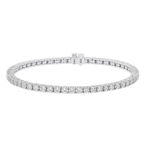 Simulated Diamond Tennis Bracelet, Pure Brilliance Zirconia, Sterling Silver 5.0ct, 7.50ct, 10ct, 17.50ct, 22ct