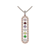 Central Diamond Center As You Go Add a Birthstone Gold Plated Sterling Silver Mother's Necklace w/ 1-7 Birthstones