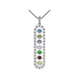 Central Diamond Center As You Go Add a Birthstone Gold Plated Sterling Silver Mother's Necklace w/ 1-7 Birthstones