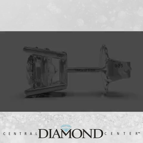 Central Diamond Center 14K Hypoallergenic Solid Gold Post Swarovski Zirconia Stud Earrings-Premium Comfort, No Irritation-Classic Gift for Sensitive Ears (Various Sizes)