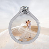 NANA Jewels Lucita Round Cut Solitaire Wedding Engagement Ring Series in 14K Gold w/Pure Brilliance Zirconia Simulated Diamond