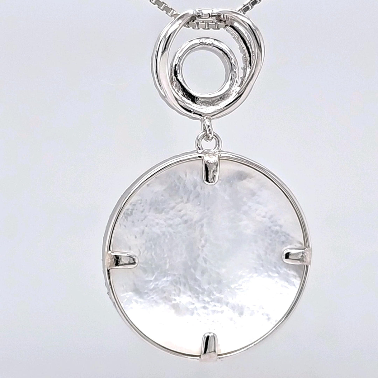 Central Diamond Center Sterling Silver Tree of Life Pendant Necklace or Earrings with CZ and Mother of Pearl – Gift for Women